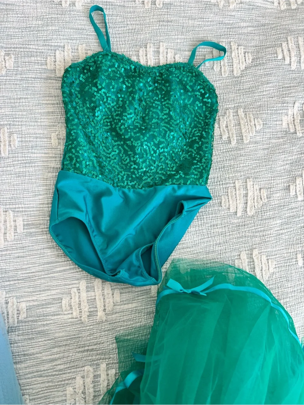 Revolution Blue and Green Tulle Dance Costume Duo